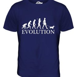 Camiseta de perro salchicha evolución
